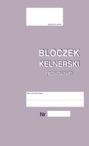 268-8 Bloczek kelnerski (bonownik)