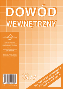 K12 Dowód wewnętrzny (dla podatników prowadzących podatkową księgę przychodow i rozchodów)