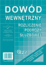 K21 Dowód wewnętrzny rozliczenie podróży służbowej