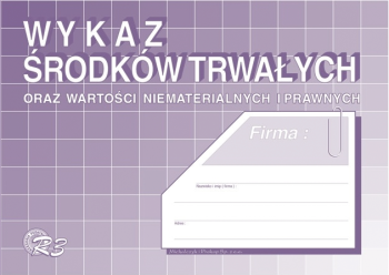 R3 Wykaz środków trwałych oraz wartości niematerialnych i prawnych