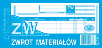 353-8 ZW zwrot materiałów 