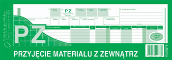 362-0 PZ przyjęcie materiału z zewnątrz