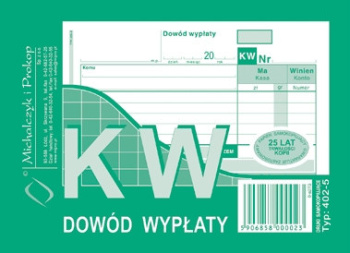 402-5 KW dowód wypłaty