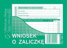 408-5 Wniosek o zaliczkę