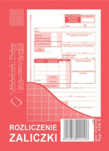 409-5 Rozliczenie zaliczki