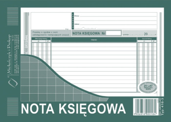 416-3 Nota księgowa