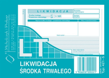 421-5 LT likwidacja środka trwałego