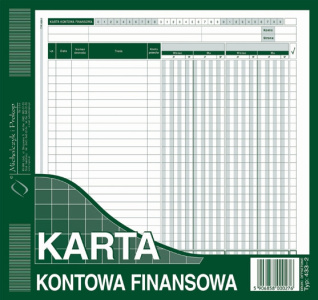 433-2 Karta kontowa finansowa - 2 kolumny