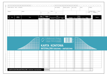 435-1 Karta kontowa materiałowa ilościowo-wartościowa