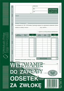 438-3 Wezwanie do zapłaty odsetek za zwłokę