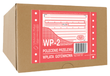 449-5k Polecenie przelewu - wpłata gotówkowa - 2 odcinkowe składanka komputerowa