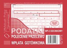 471-5 Podatki polecenie przelewu - wpłata gotówkowa - 2 odcinkowe