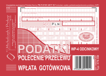 476-5M Podatki polecenie przelewu - wpłata gotówkowa - 4-odcinkowe