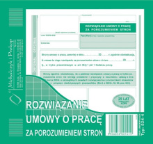 524-4 Rozwiązanie umowy o pracę za porozumieniem stron