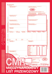 800-1 CMR Międzynarodowy list przewozowy