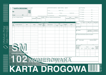 801-1N Karta drogowa numerowana