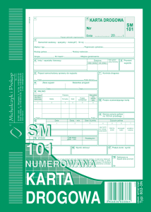 802-3N Karta drogowa numerowana