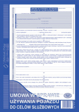 810-1 Umowa w sparwie używania pojazdu do celów służbowych