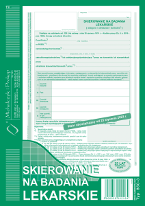 850-3 Skierowanie na badania lekarskie 1