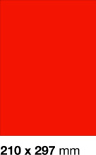 E-325-C Etykieta 210 x 297 mm czerwony