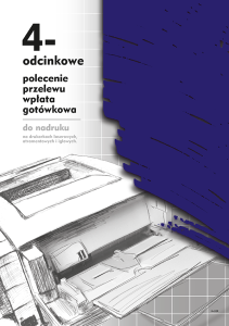 F-112-2 4-odcinkowe polecenie przelewu - wpłata gotówkowa