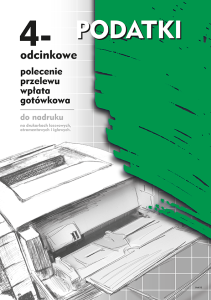 F-131-2 Podatki 4-odcinkowe polecenie przelewu - wpłata gotówkowa