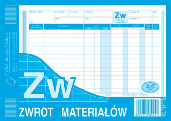 374-3 ZW zwrot materiałów