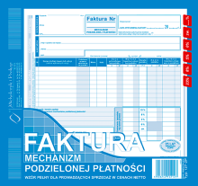 127-2P Faktura mechanizm podzielonej płatności dla prowadzących sprzedaż w cenach netto