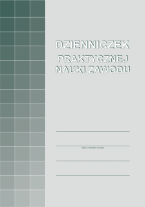 A-102-3 Dzienniczek praktycznej nauki zawodu