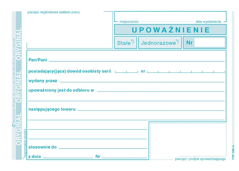 Galeria - 320-5 Upoważnienie