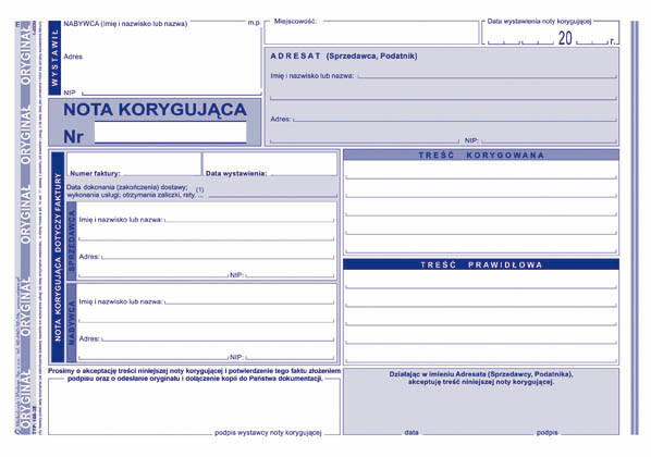 Galeria - 108-3E Nota korygująca